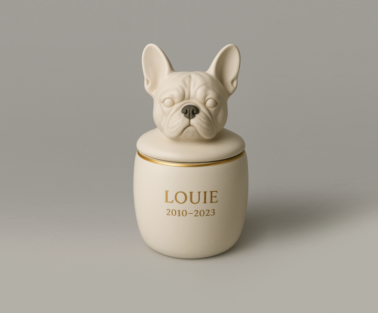 Custom Engraved Pet Ashes Keepsake for Cherished Dogs