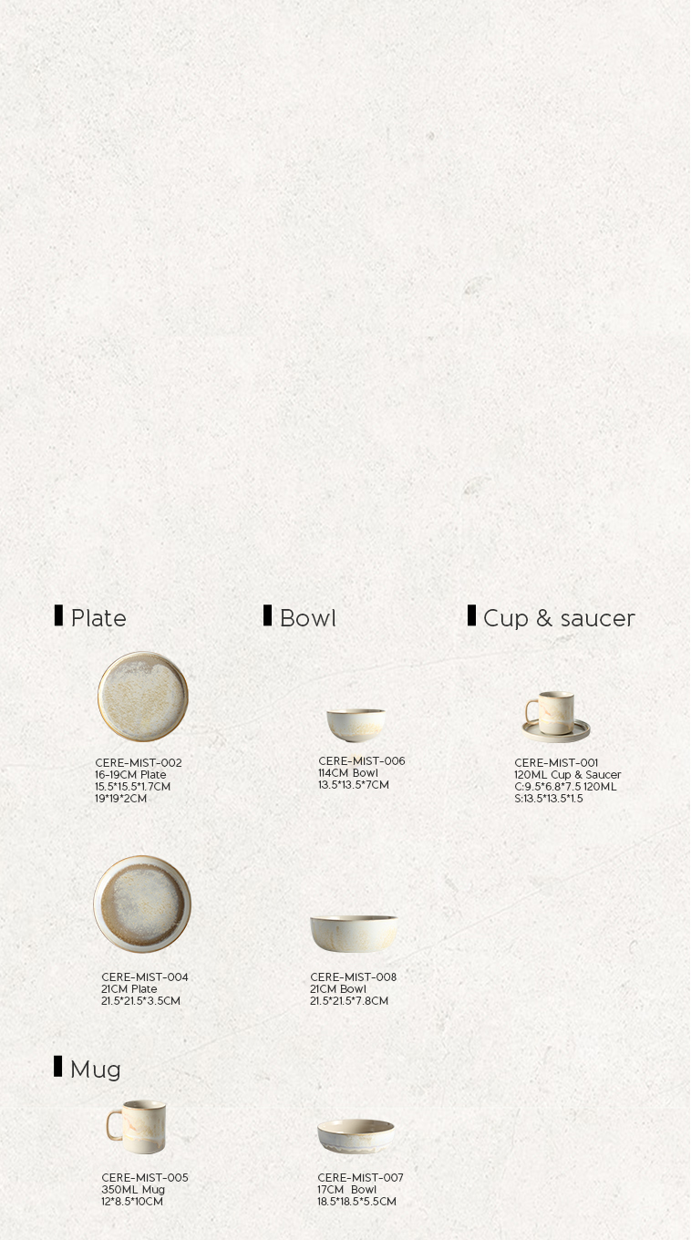Ceramicium Mist and Glow single ceramic plate – matte and gloss gradient in calm ivory and warm dawn tones