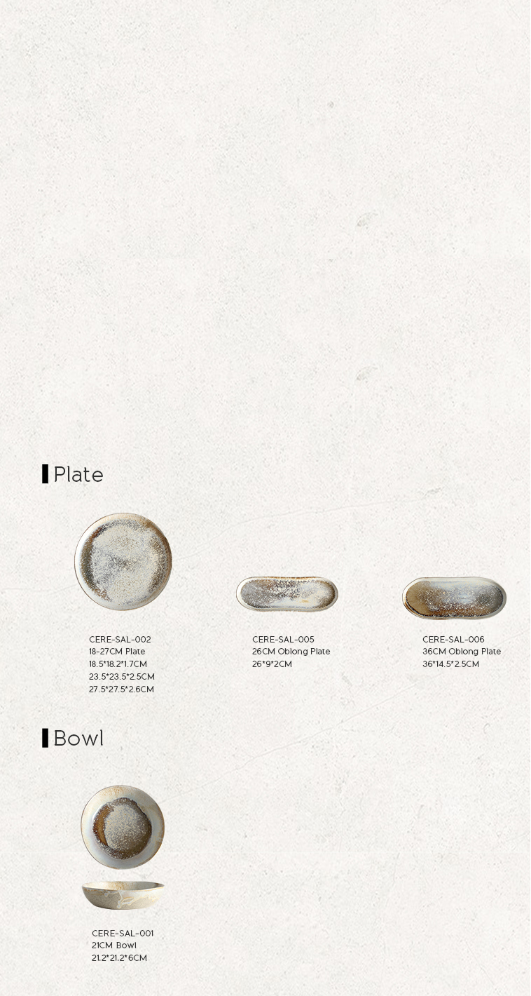 Ceramicium Salina Series single ceramic plate – earthy mineral glaze with natural matte finish
