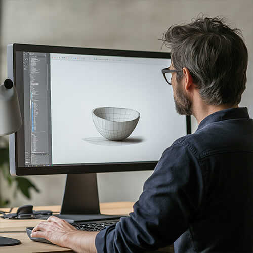 ceramic 3d sample prototype for custom dinnerware
